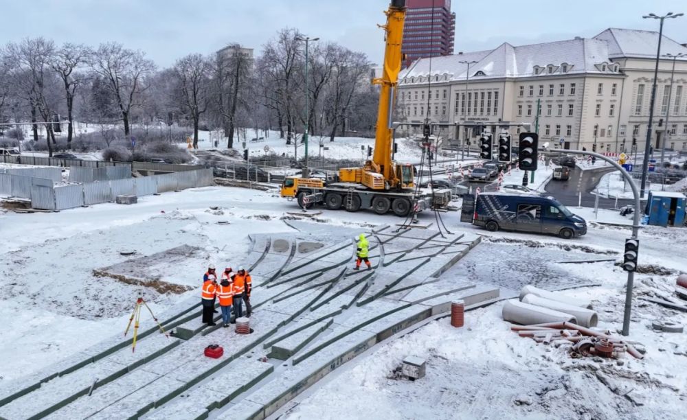 W Poznaniu powstaje jeden z najbardziej zaawansowanych węzłów tramwajowych w Europie